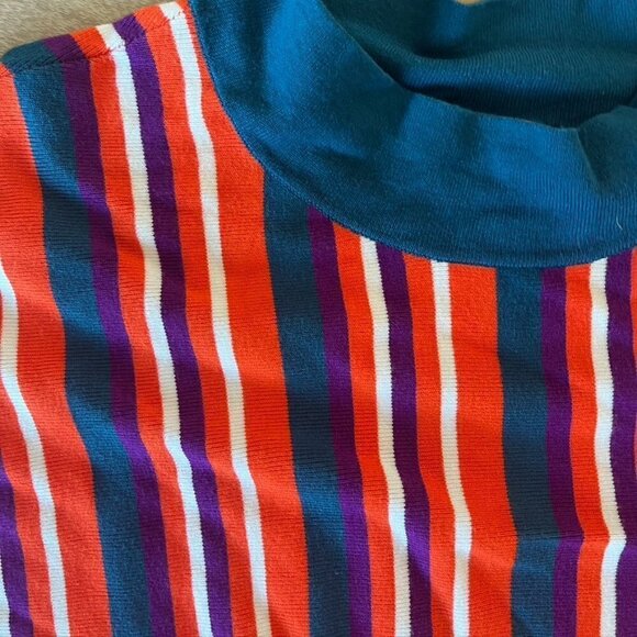 Victor Glemaud for Target Striped Mock Turtleneck Pullover Sweater 2X - Picture 9 of 9